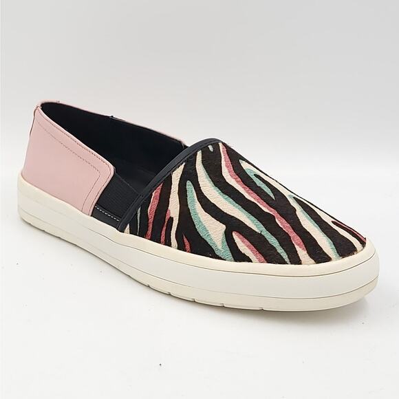 Logo by Lori Goldstein Women Slip On Sneakers Megan Size US 6M Quartz Pink Zebra - Picture 1 of 6